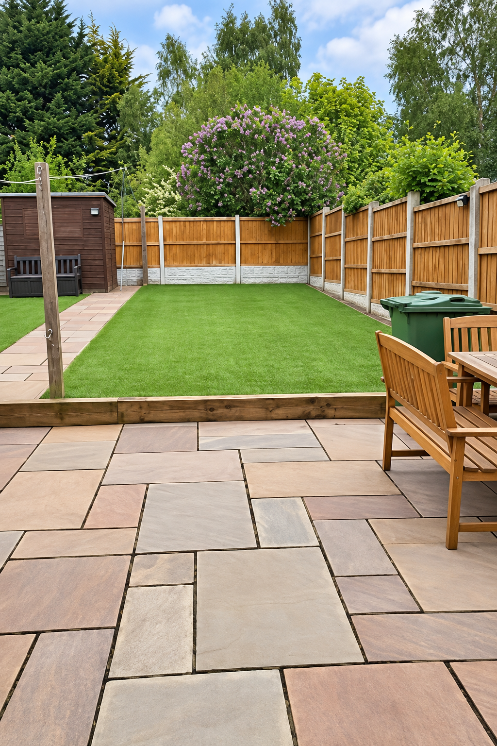 Artificial grass professionally cleaned and restored in Cheshire