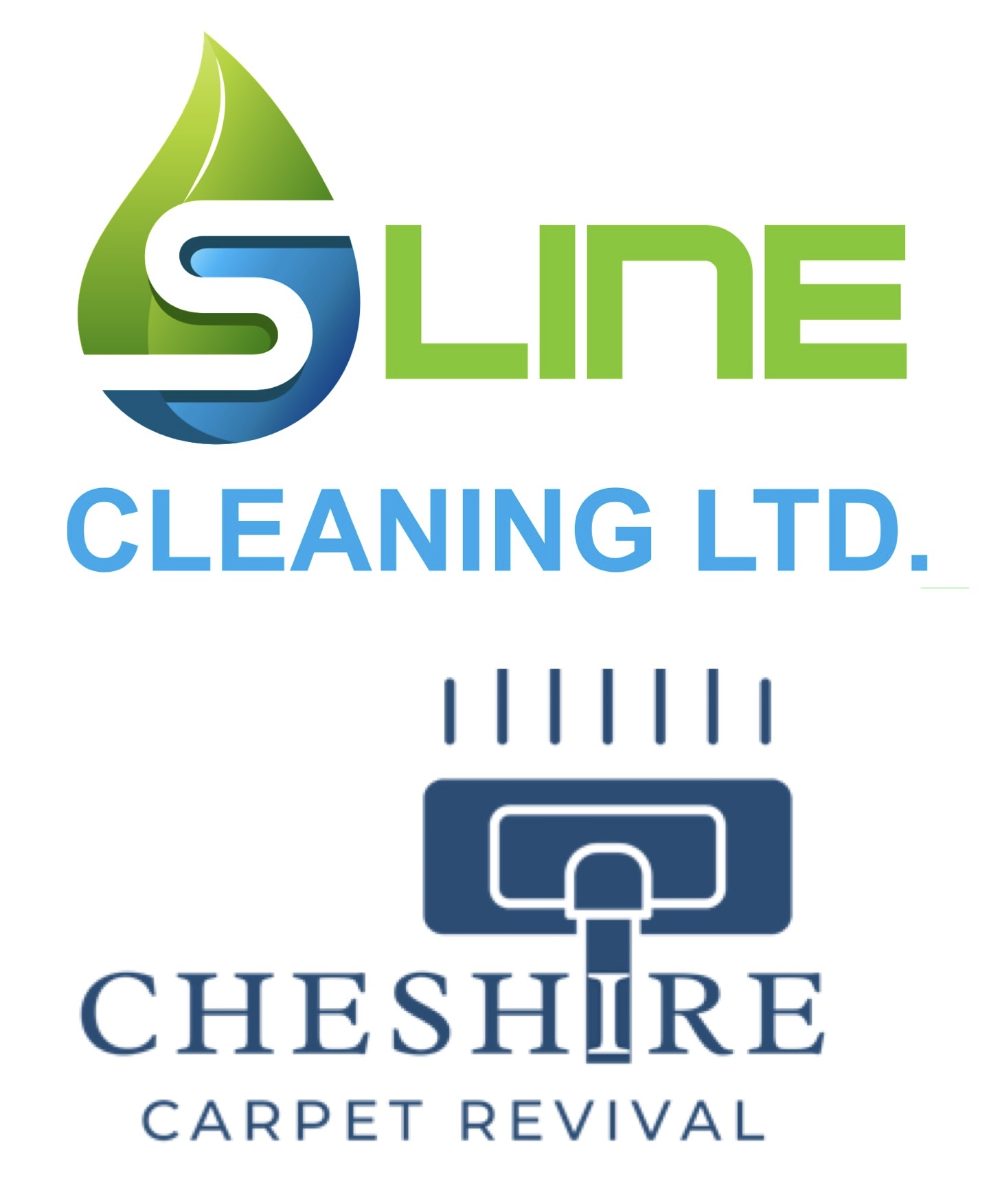 Cheshire Carpet Revival and S Line Cleaning logos